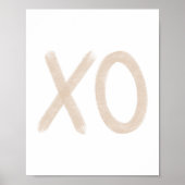 Beige XO Poster (Voorkant)