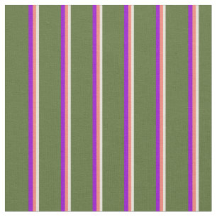 Beige, zalm, Donker Violet en Donkere Olijfgroen Stof