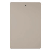 Beige zand aangepaste logo mini klembord (Achterkant)