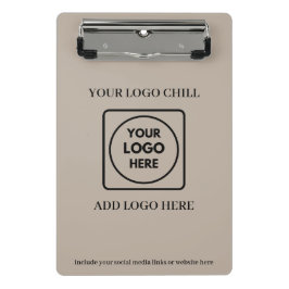 Beige zand aangepaste logo mini klembord