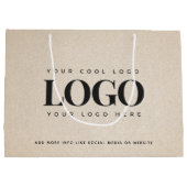 Beige Zand Grijzige Voeg de BedrijfsDouane van de  Groot Cadeauzakje (Achterkant)