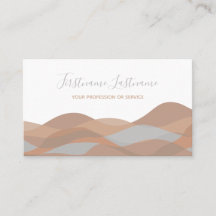 Beige zandige abstracte golven calligrafie