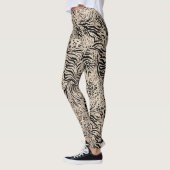 Beige Zebra Print Women Leggings (Links)