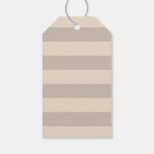 Beige Zeester Strand Bedankt Monogram Bruiloftsges Cadeaulabel (Achterkant)