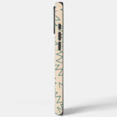 Beige Zig Zag Chic Case-Mate iPhone Case (Achterkant / Links)
