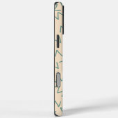 Beige Zig Zag Chic Case-Mate iPhone Case (Achterkant / Rechts)
