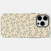 Beige Zig Zag Chic Case-Mate iPhone Case (Achterkant (horizontaal))