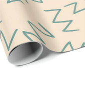 Beige Zig Zag Elegant Gift Wrap voor elke gelegenh Cadeaupapier (Rol Hoek)