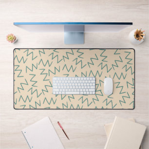 Beige Zig Zag Stijlvolle Bureau Accessoire Bureaumat