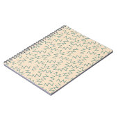 Beige Zig Zag Trendy en functionele schrijftoegang Notitieboek (Linkerzijde)
