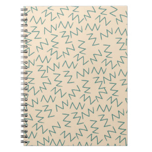 Beige Zig Zag Trendy en functionele schrijftoegang Notitieboek