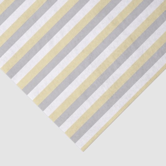 Beige, zilver en witte strepen tissuepapier (Detail)