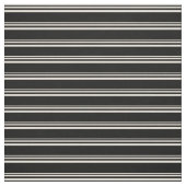 Beige & Zwart Gestreept patroon Stof (Swatch)