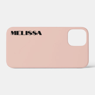 Beige Zwart Modern Bold Typografie Case-Mate iPhone Case