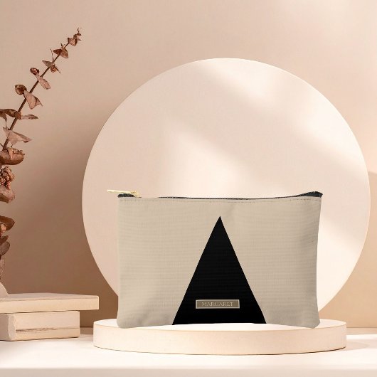 Beige Zwart Modern Minimaal  Etui