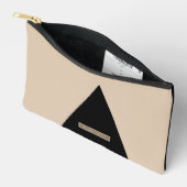 Beige Zwart Modern Minimaal  Etui (Open)
