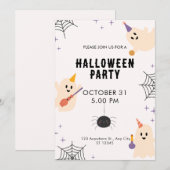 Beige zwart Sinaasappel speelse illustratieve Hall Kaart (Voorkant / Achterkant)