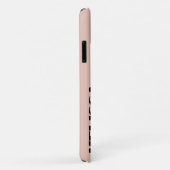 Beige Zwart Vet Typografie Case-Mate iPhone Case (Achterkant/rechts)