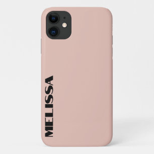 Beige Zwart Vet Typografie Case-Mate iPhone Case