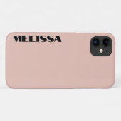Beige Zwart Vet Typografie Case-Mate iPhone Case (Achterkant (horizontaal))