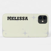 Beige Zwart Vet Typografie Case-Mate iPhone Case (Achterkant (horizontaal))