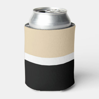 Beige zwarte Abstracte streep Blikjeskoeler