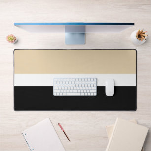 Beige zwarte Abstracte streep Bureaumat