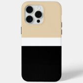 Beige zwarte Abstracte streep Case-Mate iPhone Case (Achterkant)