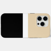 Beige zwarte Abstracte streep Case-Mate iPhone Case (Achterkant (horizontaal))