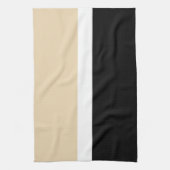 Beige zwarte Abstracte streep Theedoek (Verticaal)