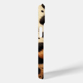 Beige & Zwarte Cheetah Bont Dierenprint Vlekken Case-Mate iPhone Case (Achterkant / Rechts)