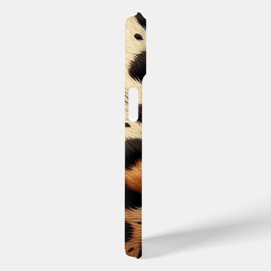 Beige & Zwarte Cheetah Bont Dierenprint Vlekken Case-Mate iPhone Case (Achterkant / Rechts)