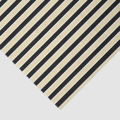 Beige, zwarte en witte strepen tissuepapier (Detail)