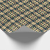  beige zwarte rode groene boerderij cadeaupapier (Hoek)