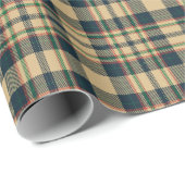  beige zwarte rode groene boerderij cadeaupapier (Rol Hoek)