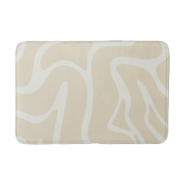 BeigeCream Organic Contemporary Minimalistic Badmat