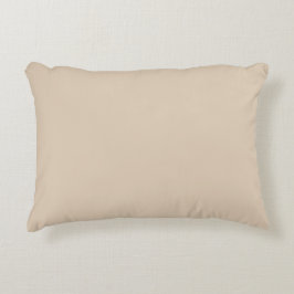 Beigi effen kleur, eenvoudig, modern, elegant accent kussen