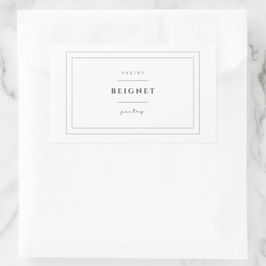 Beignet Food Label Stickers (Tas)