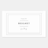 Beignet Food Label Stickers (Voorkant)