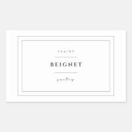 Beignet Food Label Stickers