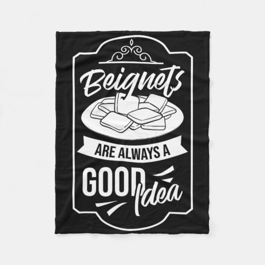 Beignet New Orleans French Quarter  Fleece Deken (Voorkant)