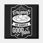 Beignet New Orleans French Quarter  Magneet (Voorkant)