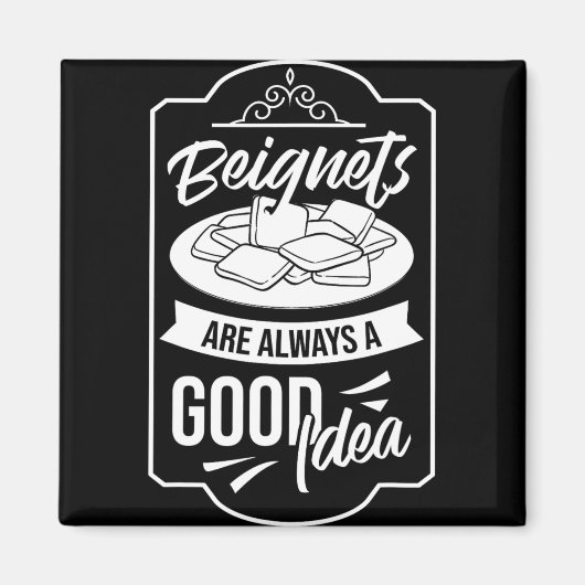 Beignet New Orleans French Quarter  Magneet (Voorkant)