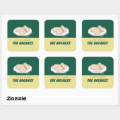 BEIGNET VIERKANTE STICKER (Vel)