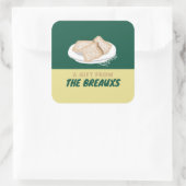 BEIGNET VIERKANTE STICKER (Tas)