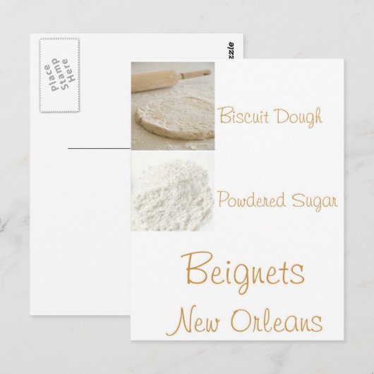 BEIGNETS BRIEFKAART (Voorkant / Achterkant)