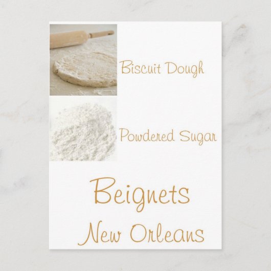 BEIGNETS BRIEFKAART (Voorkant)