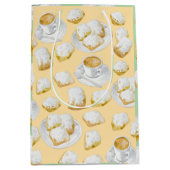 Beignets en koffie inpakpapier medium cadeauzakje (Voorkant)