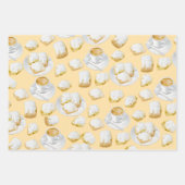 Beignets en koffie inpakpapier vel (Voorkant)