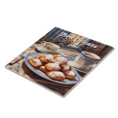 Beignets New Orleans Baked Sweet Treat Kitchen Tegeltje (Zijkant)